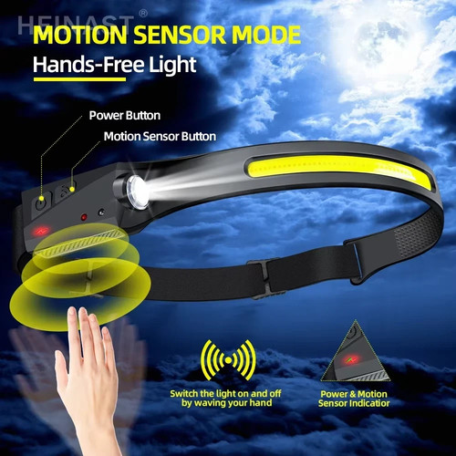 Luce led testa con - con, sensore