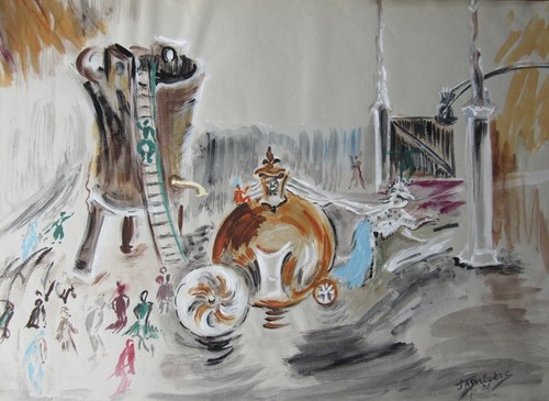 Opera decor disegno guazzo - decor,