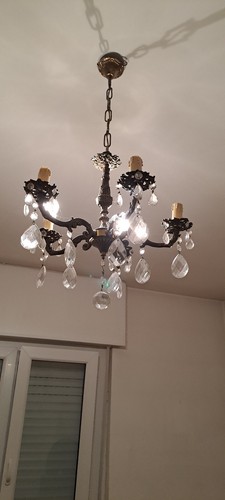 Lampadario vintage metallo - vintage,