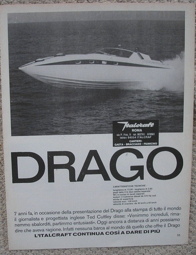 Drago italcraft barca 1977 - drago,