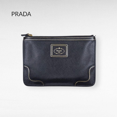Pochette prada pelle nera - pochette, in