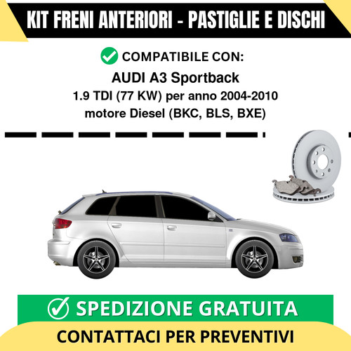 Kit freni anteriori pastiglie - kit,