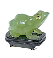 ARTE ORIENTALE RANA IN GIADA