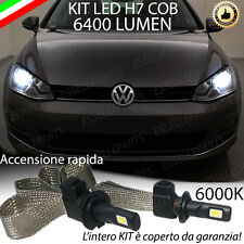 KIT LAMPADE ANABBAGLIANTI LED VOLKSWAGEN GOLF 7 LED H7 6000K 6400 LUMEN NO ERROR