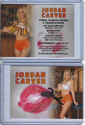 Jordan carver trading card - carver,