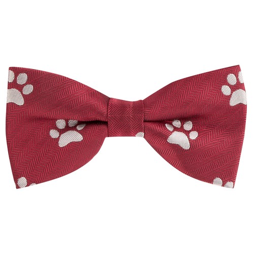 Paw stampa bordeaux rosso - rosso, a