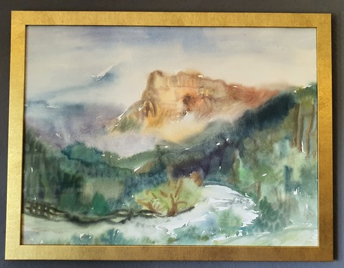 Gemälde aquarell elfriede - gemälde,