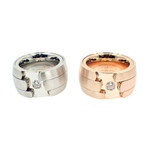 Anello acciaio inox donna - acciaio,