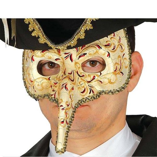 Maschera veneziana naso lungo - veneziana,