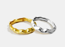 Anello Onda Sottile Oro