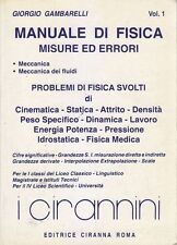 MANUALE DI FISICA MISURE ED