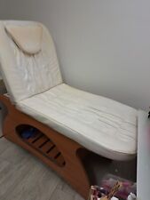 Lettino Massaggi Portatile in Legno Fisioterapia Estetista SPA Bianco