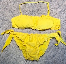 Bikini a fascia Giallo costume Donna 