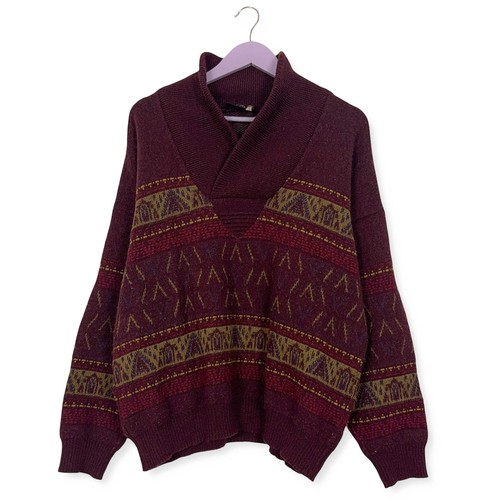 Maglione vintage bordeaux - maglione,
