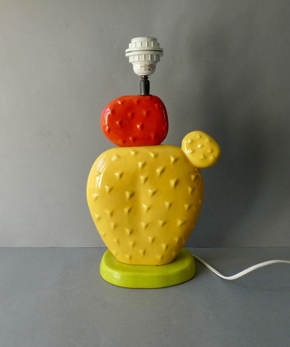 Lampe cactus céramique - lampe, en