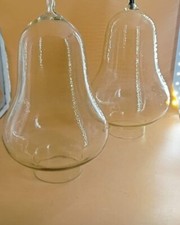 Coppia recipienti vetro antichi per enteroclisma. Perfetto stato.