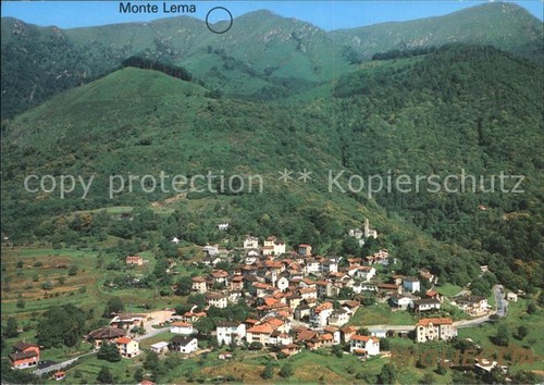 Miglieglia panorama con monte - miglieglia,