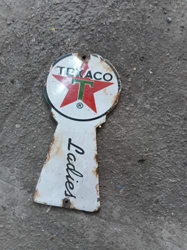 Porcelian texaco enamel - texaco,