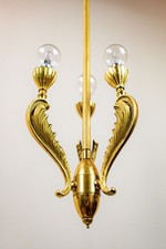 Lampadario a 3 luci vintage in