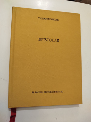 Theodori gazae epistolae - theodori,
