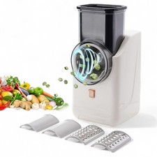 Grattugia Elettrica Professionale Affetta Verdure Gratta Formaggio 3in1 Cucina