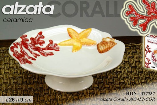 Alzata buffet corallo mare