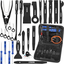 42x TECPO SET ATTREZZI INTERNI SET CUNEI MODANATURE LEVA DI MONTAGGIO LEVA PLASTICA
