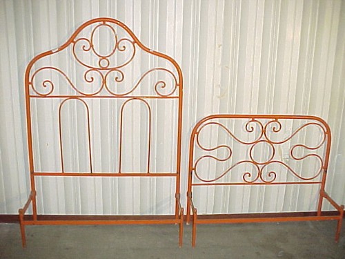 Letto singolo ferro - letto, battuto