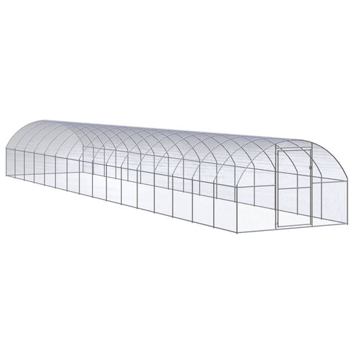 Pollaio argento 3x4x2m acciaio - pollaio,