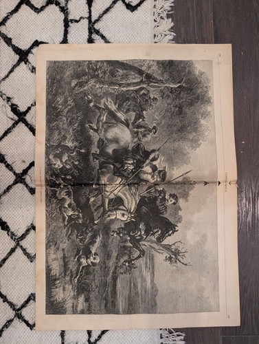 1874 caccia cinghiale piega - 1874, al
