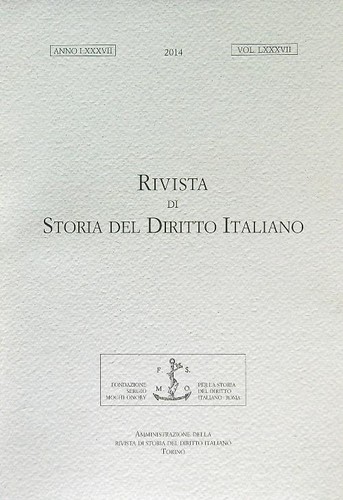 Rivista storia del diritto - storia,