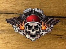 Adesivo V-Twin Skull Biker