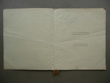 Autografo Piero D'Inzeo Calendario Centro Militare Ippico Nazionale 1950 Sport