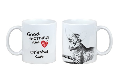 Tazza orientale con gatto - tazza,