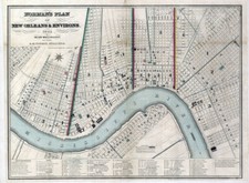 Mappa di New Orleans Louisiana