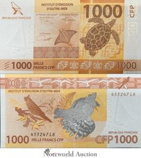 TERRITORI FRANCESI DEL PACIFICO 1000 Franchi CFP ND 2014 2021 P 6 UNC