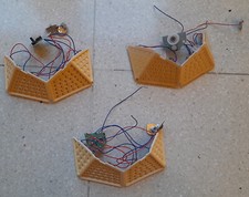 Ricambio Interno di 3 lampade led a ricarica solare, con sensore di movimento