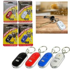 PORTACHIAVI RICERCA TROVA CERCA CHIAVi SENSORE CON FISCHIO SONORO LED TORCIA COL
