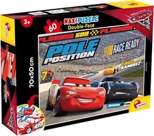 Puzzle Disney Cars 3 Challenge Lisciani 60 Pezzi con disegno da colorare dietro!