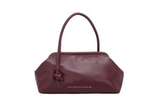 Borsa Le Pandorine A Mano Bottle Media Bordeaux