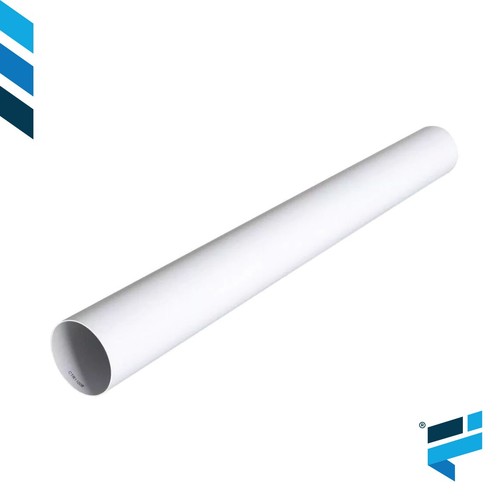 Tubo tondo bianco lungh 1 - tondo, lungh.