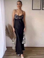 ZARA ABITO LUNGO NERO A