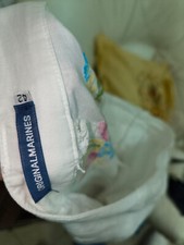 Pantalone cotone bianco con