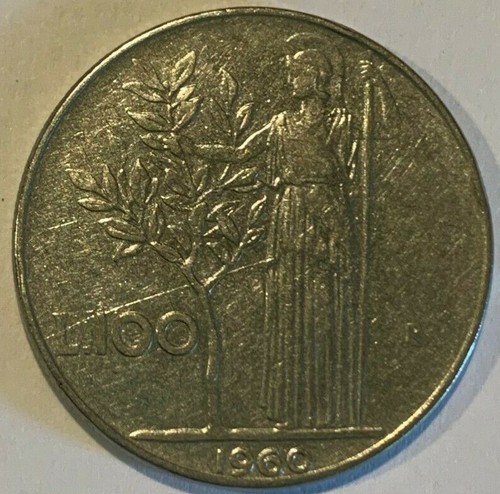 Lira italiana 1960 - lira, 100