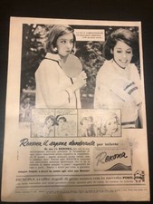 Pubblicità d'epoca reclame foglio pubblicitario a piena pagina intera Rexona