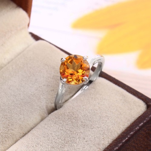 Naturale citrino gemma - gemma, 18k