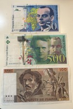 3 banconote 500, 100, 50