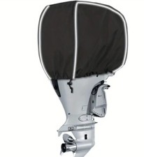 Telo Copertura Fuoribordo per Motore Marini da 25 Fino a 300Cv Nero Impermeabile