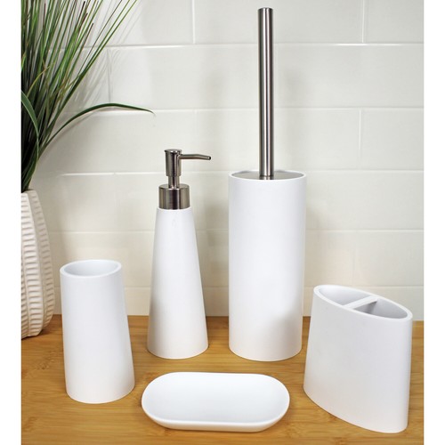 Set accessori bagno bianco - set,