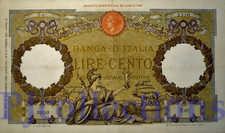 ITALIA - ITALY 100 LIRE 1931 PICK 55a VF